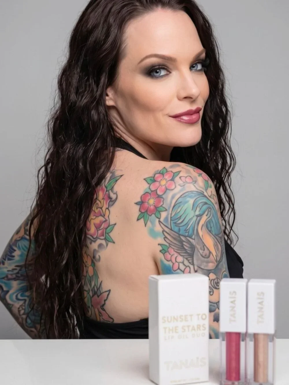 Tanaïs ✦ Sunset to the Stars ✦ Plumeria Petals Mahina Moon Lip Oil Duo Hydrating